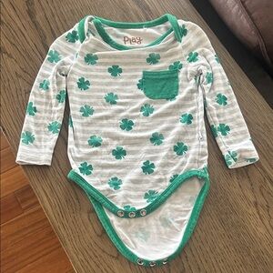 Little Sleepies Green Clover Bodysuit